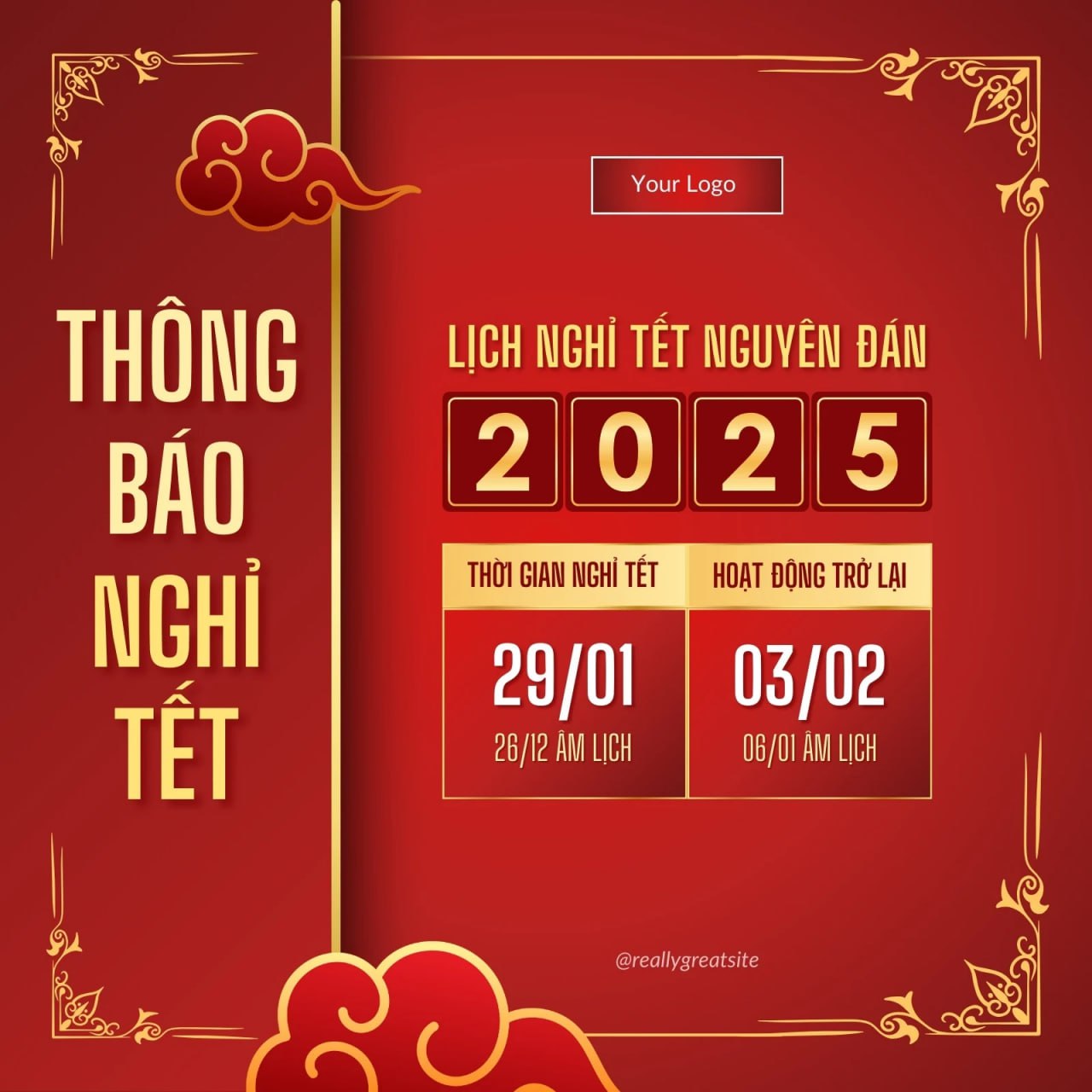 LỊCH NGHỈ TẾT VÀ NGÀY KHAI XUÂN - VNQ8